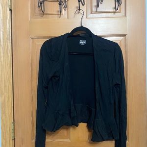 Womens Ruffled Cardigan